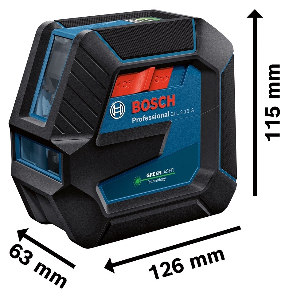 Уровень лазерный BOSCH GLL 2-15 G Professional (0601063W00) - Фото 3